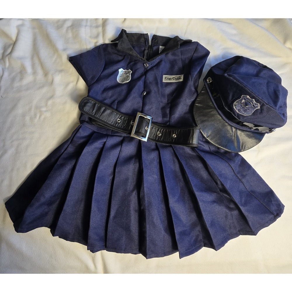 Dress Up America Police Costume For Girls 3-4 year- Cop Uniform Costume for Kids